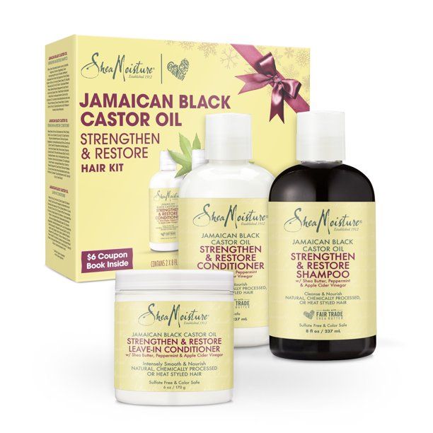 ($19 Value) SheaMoisture Shampoo and Conditioner Gift Set, Sulfate-Free, Jamaican Black Castor Oi... | Walmart (US)