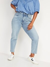 Higher High-Waisted Button-Fly O.G. Straight Jeans for Women | Old Navy (US)