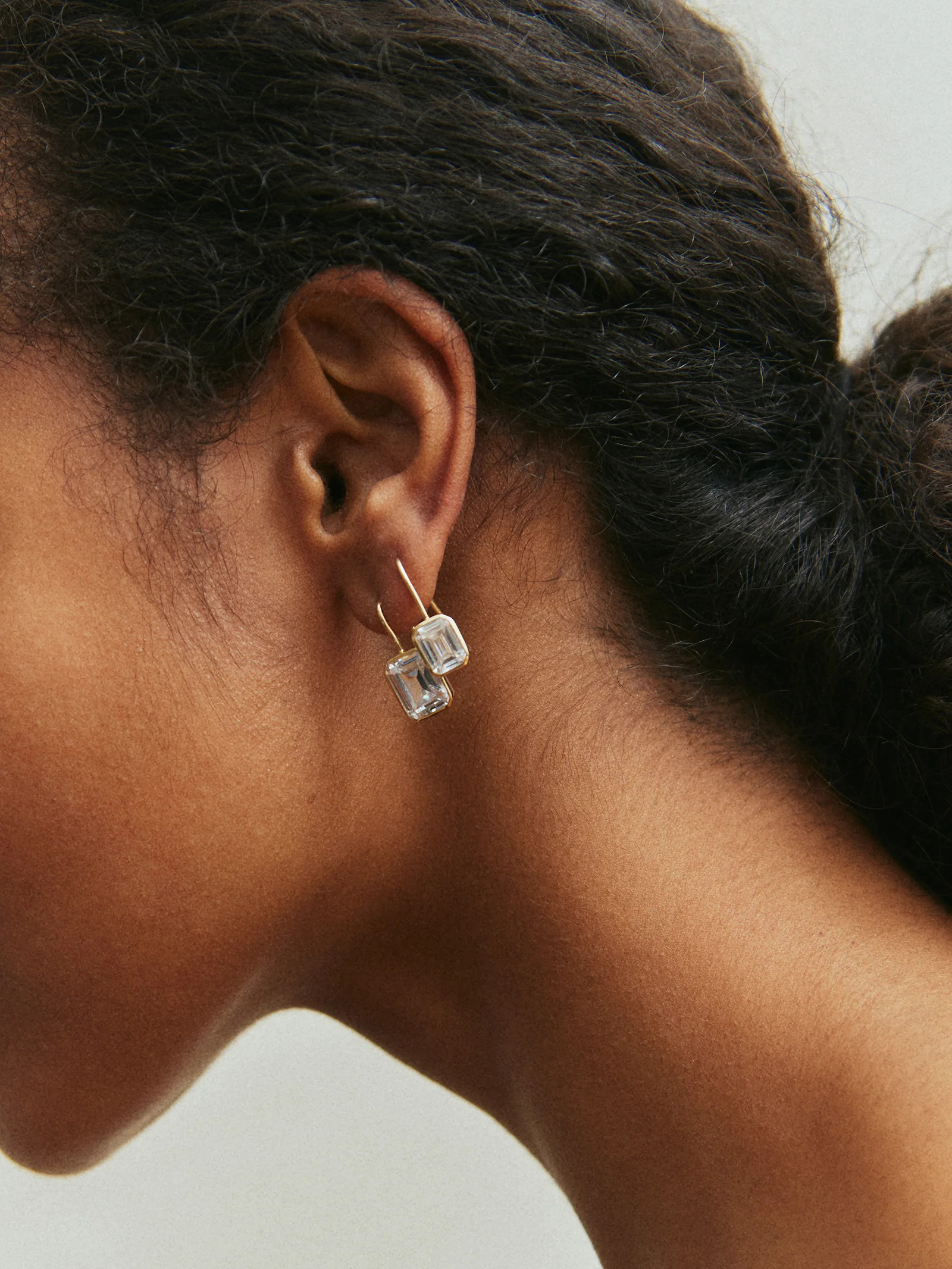 Fallon 14K Gold Bezel Earrings - Gold | BaubleBar