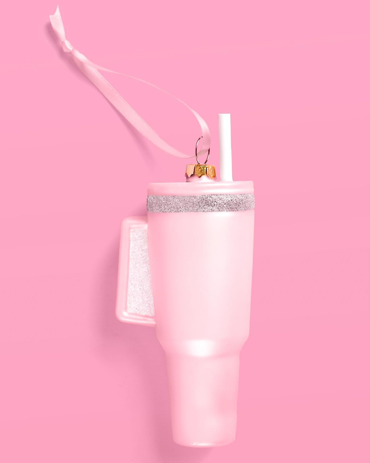 xo, Fetti Pink Water Bottle Ornament - 1 pc | Pink Glitter Christmas Tree Decorations, Holiday Pa... | Amazon (US)