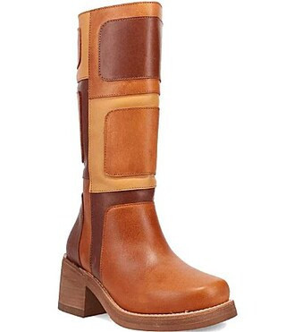 Dingo Women's Patches Tonal Patchwork Tall Boots - 6 | Dillard's