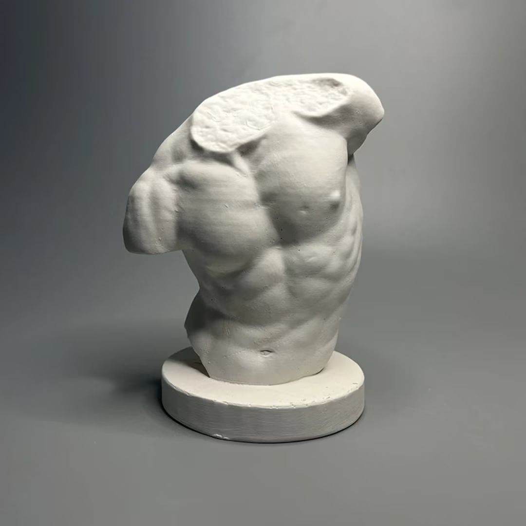 Gaddi Torso Plaster Statue Ancient Greek Mythology Figurine Human Body Art Home Living Room Decor... | Etsy (US)