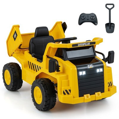 Costway Kids Ride on Dump Truck with 2.4G Remote Control Working Megaphone Sand Shovel | Target