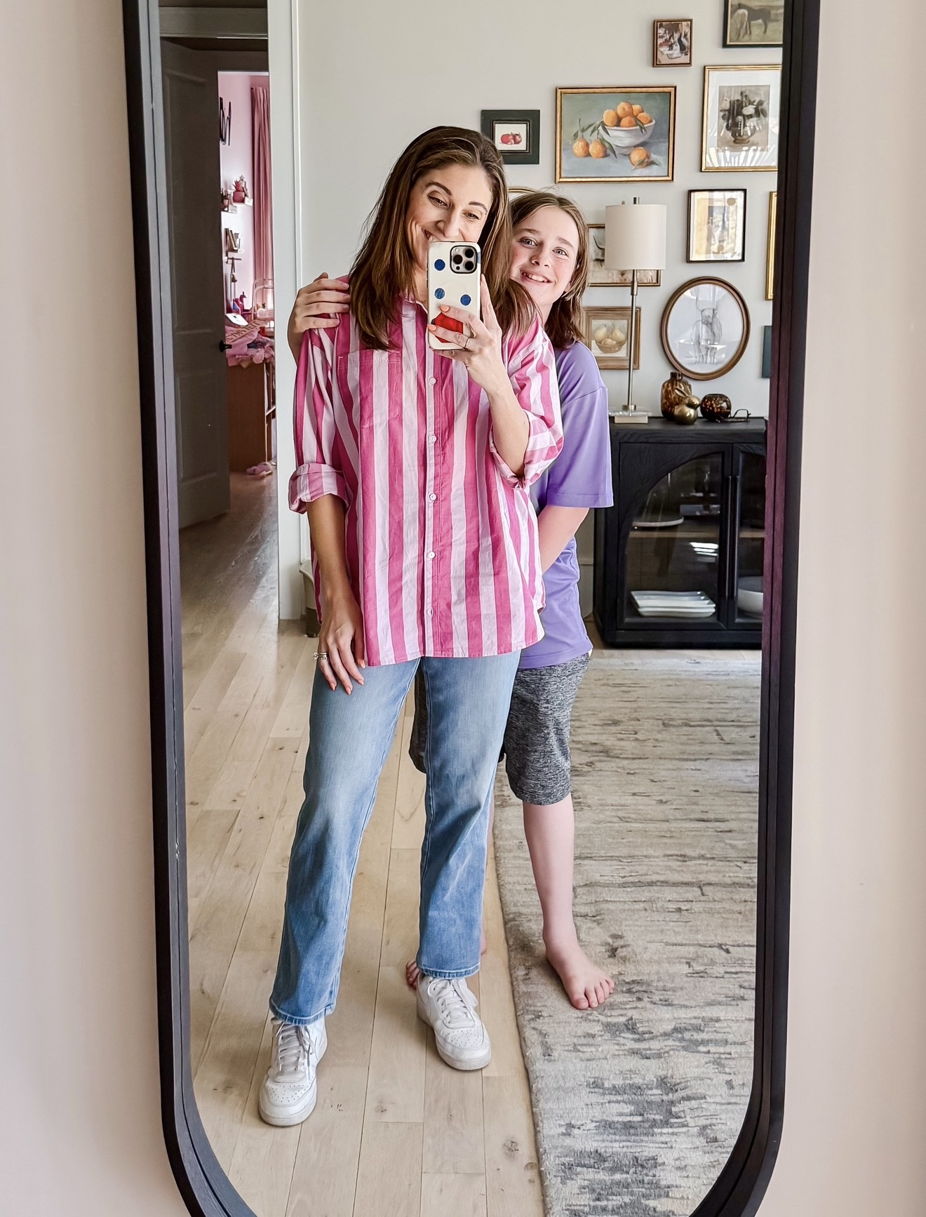 What I wore to a beautiful day at a local brewery to honor my besties dad who passed away from pancreatic cancer. Their ribbon color is purple so this pink/purple top was just right for the occasion 💜
Top M / Jeans 12 / Sneakers (size down a half size) 

#LTKMidsize #LTKgrwm #LTKootd