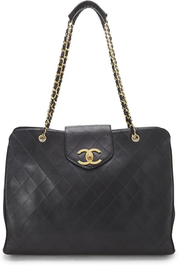 Amazon.com: Chanel, Pre-Loved Black Calfskin Supermodel, Black : Luxury Stores | Amazon (US)