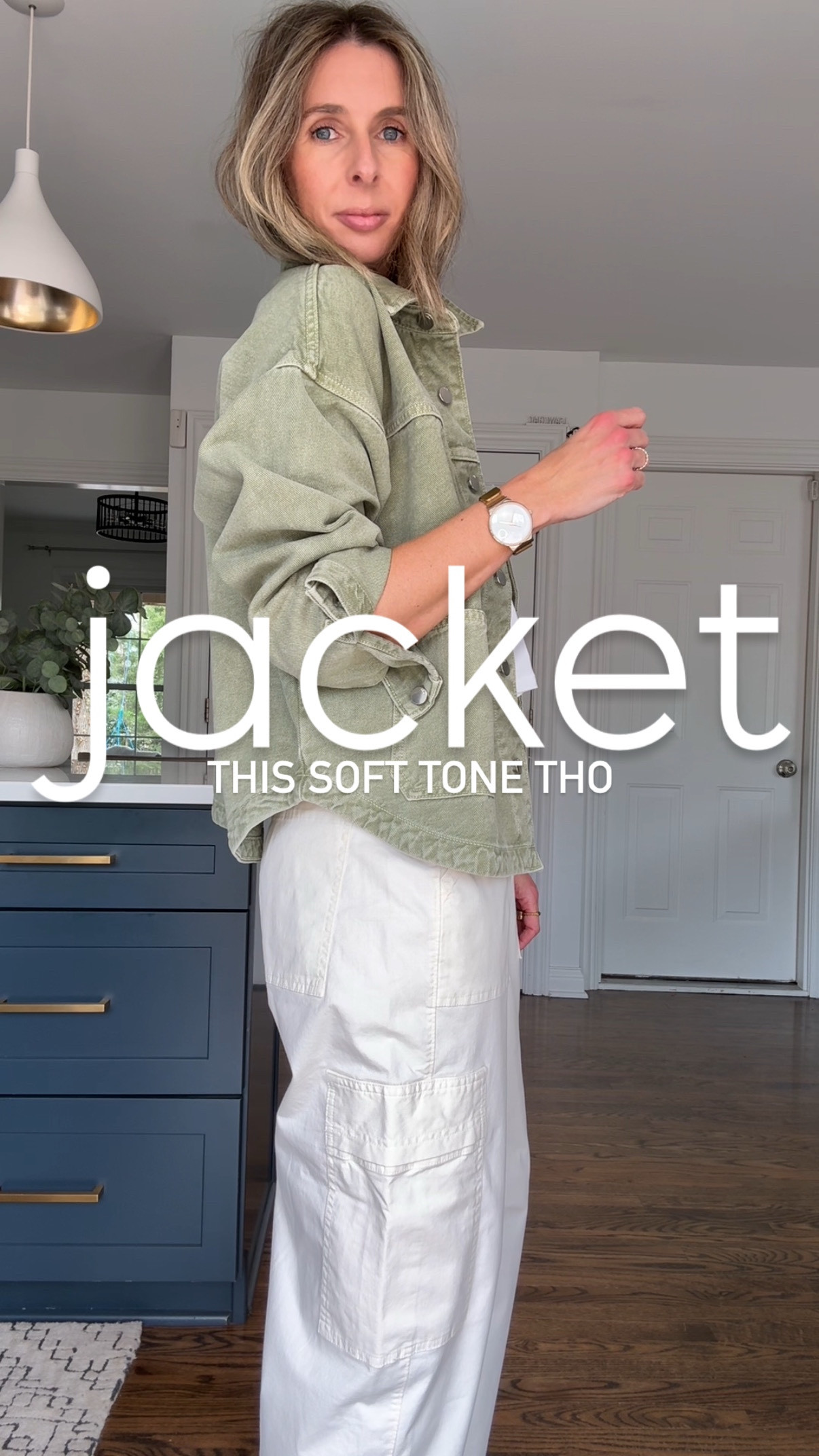 ok…this jacket!!! obsessed with the color and the softness it brings to these looks... it’s just so cool! wear with jeans, cargos AND dresses.

jacket showing as blue in the link, once you click it you’ll see the green. 👌 

jacket - medium. 
jeans - size 4
white tank - medium
dress - small and ON SALE today! 
white v neck tee - large
cargos - size 4


effortless style + daily outfit inspo for over 40s. are you trying to rediscover your style, i got you. want to elevate your everyday looks, i got you. want easy, effortless style, i got you! come follow me @houseofmagpye 🫶

cargo jacket, spring outfit, spring jacket, spring style, white dress.


#effortlessstyle #styleover40

#LTKFindsUnder50 #LTKWatchNow #LTKOver40