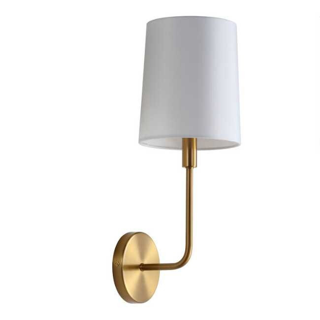Warm Gold Aubrey Wall Sconce | World Market