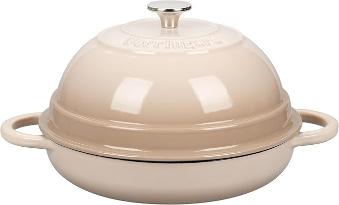 Cast Iron Enameled Dutch Oven Pot with Lid for Bread Baking, Bread Oven, 6 Quart, Latte | Amazon (US)