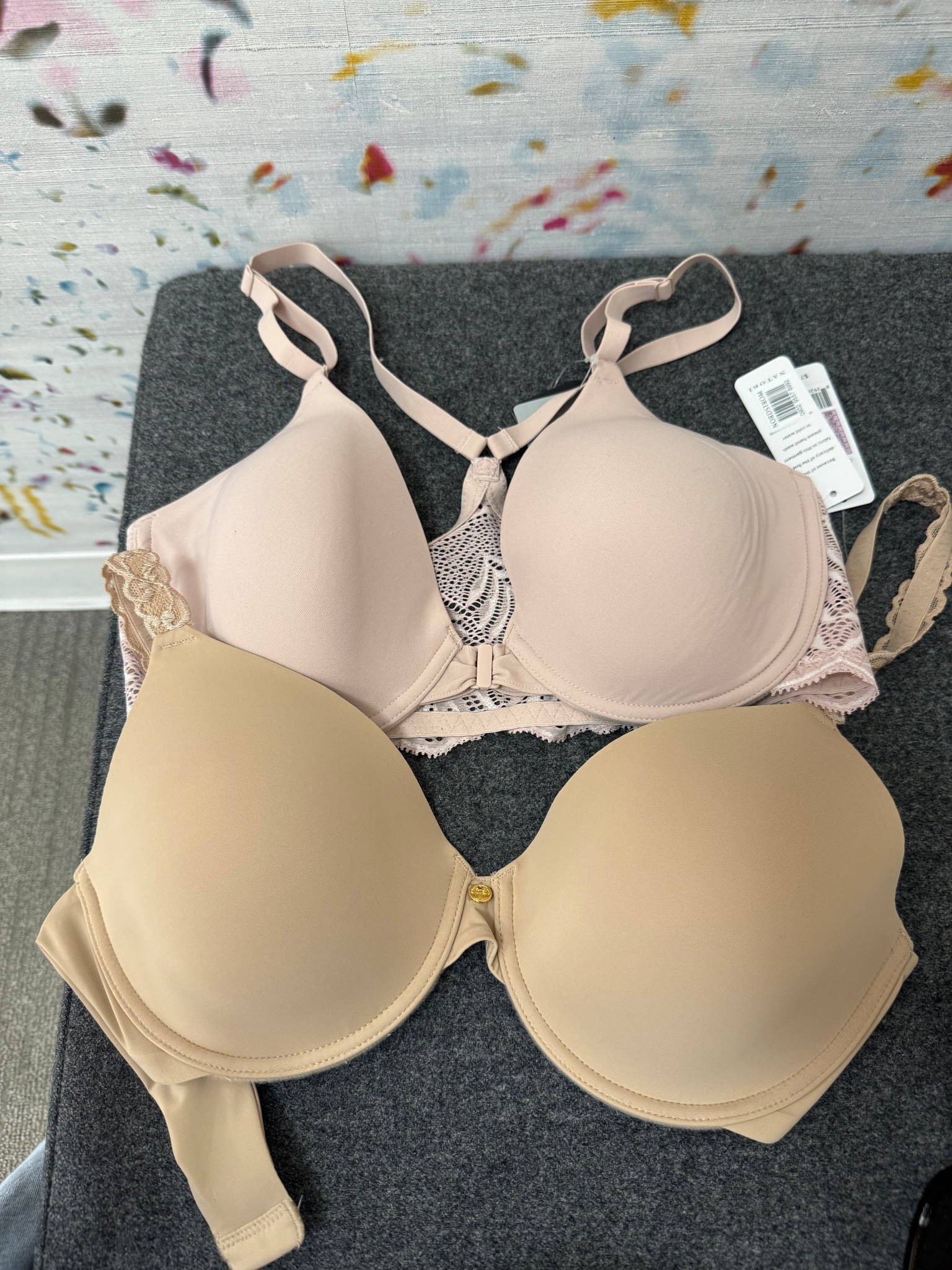 Needed new bras badly! One is racerback, so perfect for tank tops! The other is the perfect t-shirt bra. Both so soft & comfortable!