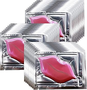 Adofect 30 Pieces Collagen Crystal Lip Masks,Pink Lip Patches& Moisturizers Collagen Lip Pads Gre... | Amazon (US)