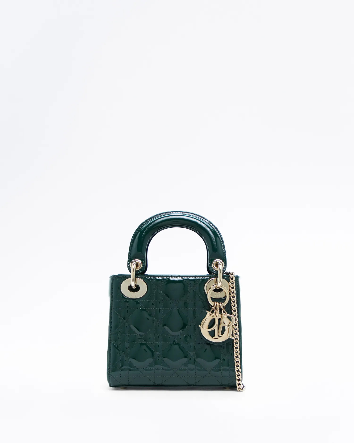 Patent Cannage Mini Lady Dior Bag | Vivrelle