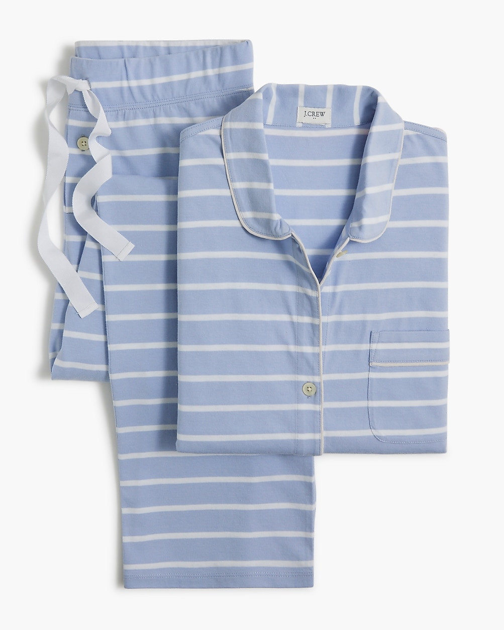 Long-sleeve knit pajama set | J.Crew Factory