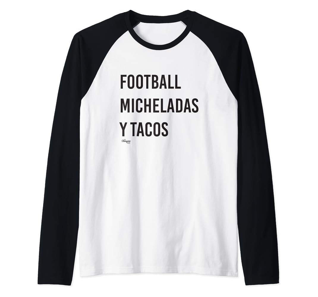 Football Micheladas Y Tacos Raglan Baseball Tee | Amazon (US)