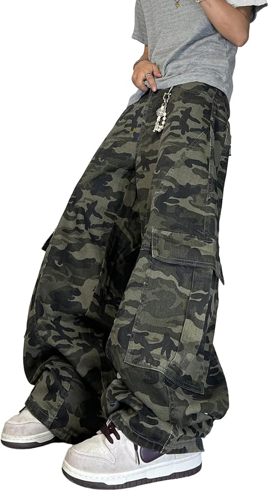 Baggy Barrel Jeans for Men Wide Leg Loose Fit Jeans Y2K Hip Hop Streetwear Denim Pants | Amazon (US)
