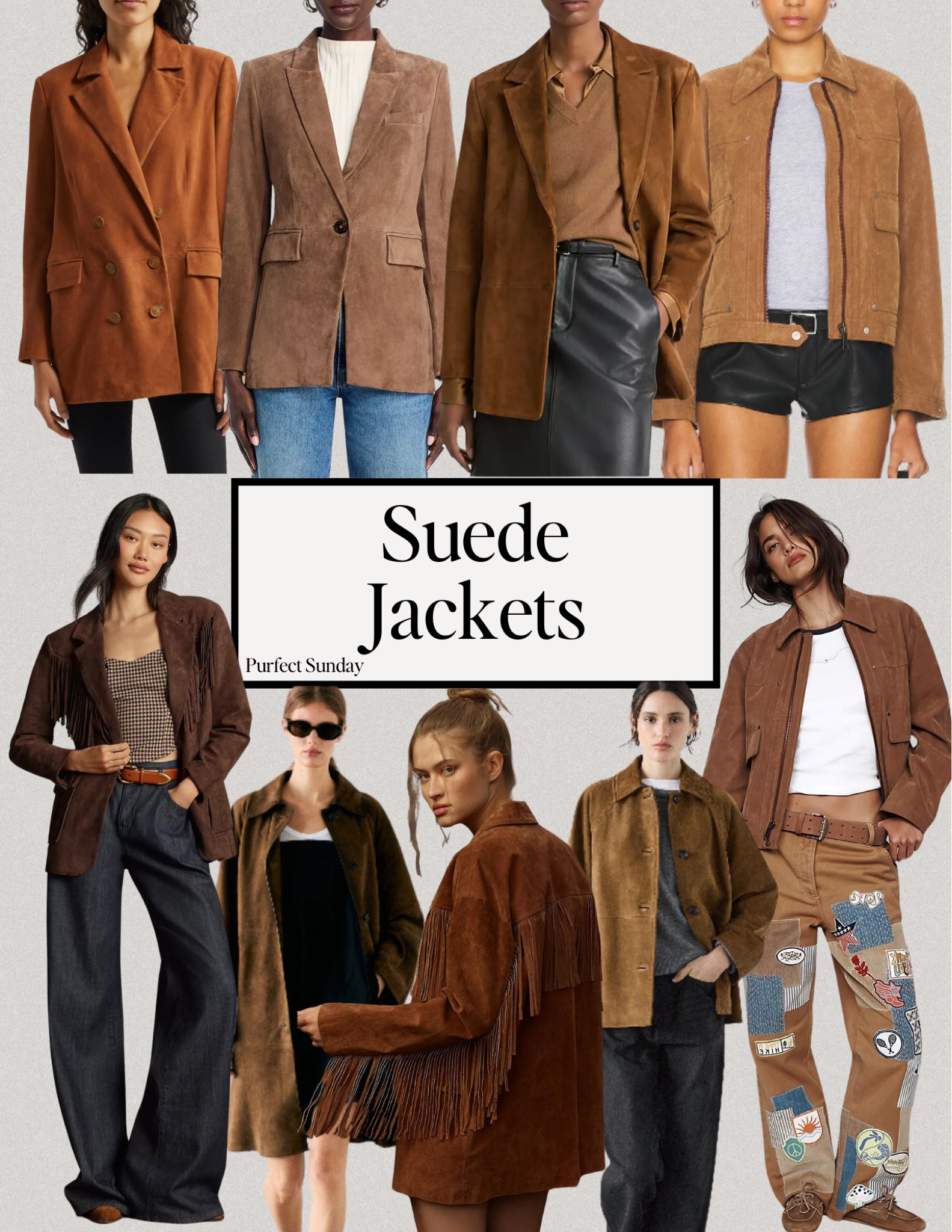 A round up of the best suede jackets this fall. 🍂🤎🍂
Fall outfits, suede blazer, suede trench, leather jacket, leather blazer, leather trench coat

#LTKStyleTip #LTKOver40 #LTKSeasonal