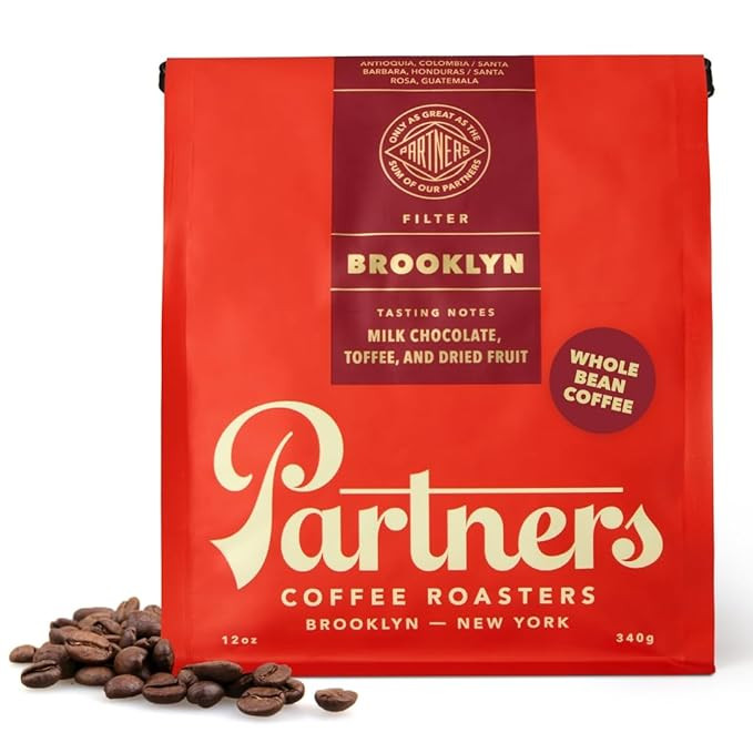 PARTNERS COFFEE ROASTERS - Whole Bean Coffee (Brooklyn - Medium Roast) 12oz - Versatile & Delicio... | Amazon (US)