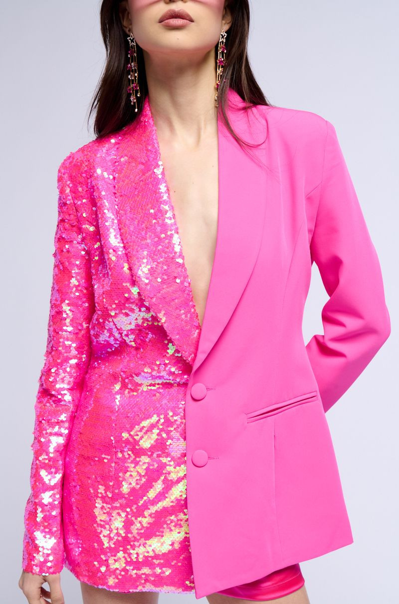 HALF HALF SEQUIN BLAZER | AKIRA