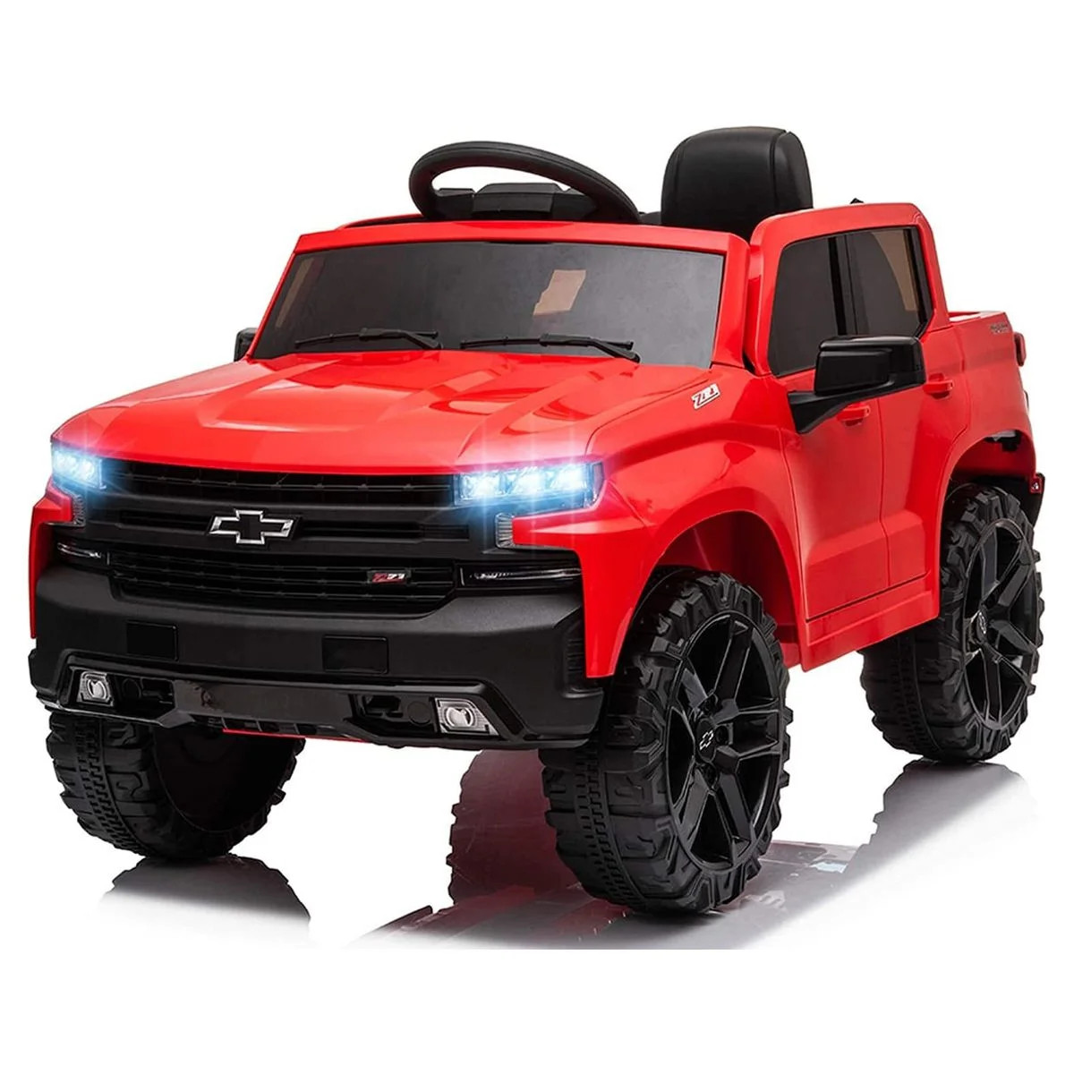 Funtok Licensed Chevrolet Silverado 12V Kids Electric Powered Ride on Car with Remote Control and... | Walmart (US)