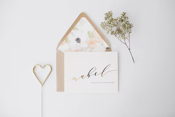 Will You Be My Bridesmaid Card / Bridesmaid Proposal Card / - Etsy | Etsy (US)