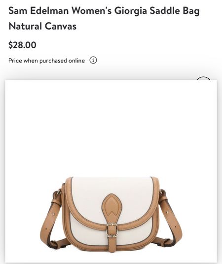 Sam Edelman sale with this designer canvas saddle bag! Only $28!! 

#LTKstyletip #LTKunder50 #LTKitbag
