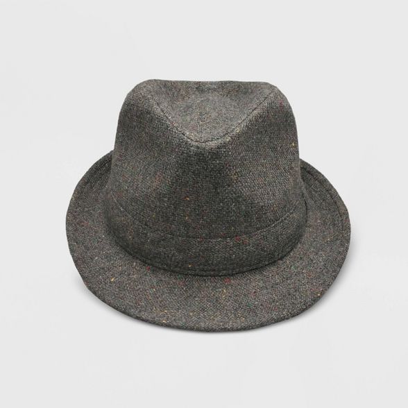 Toddler Boys' Woven Fedora Hat - Cat & Jack™ Dark Gray | Target