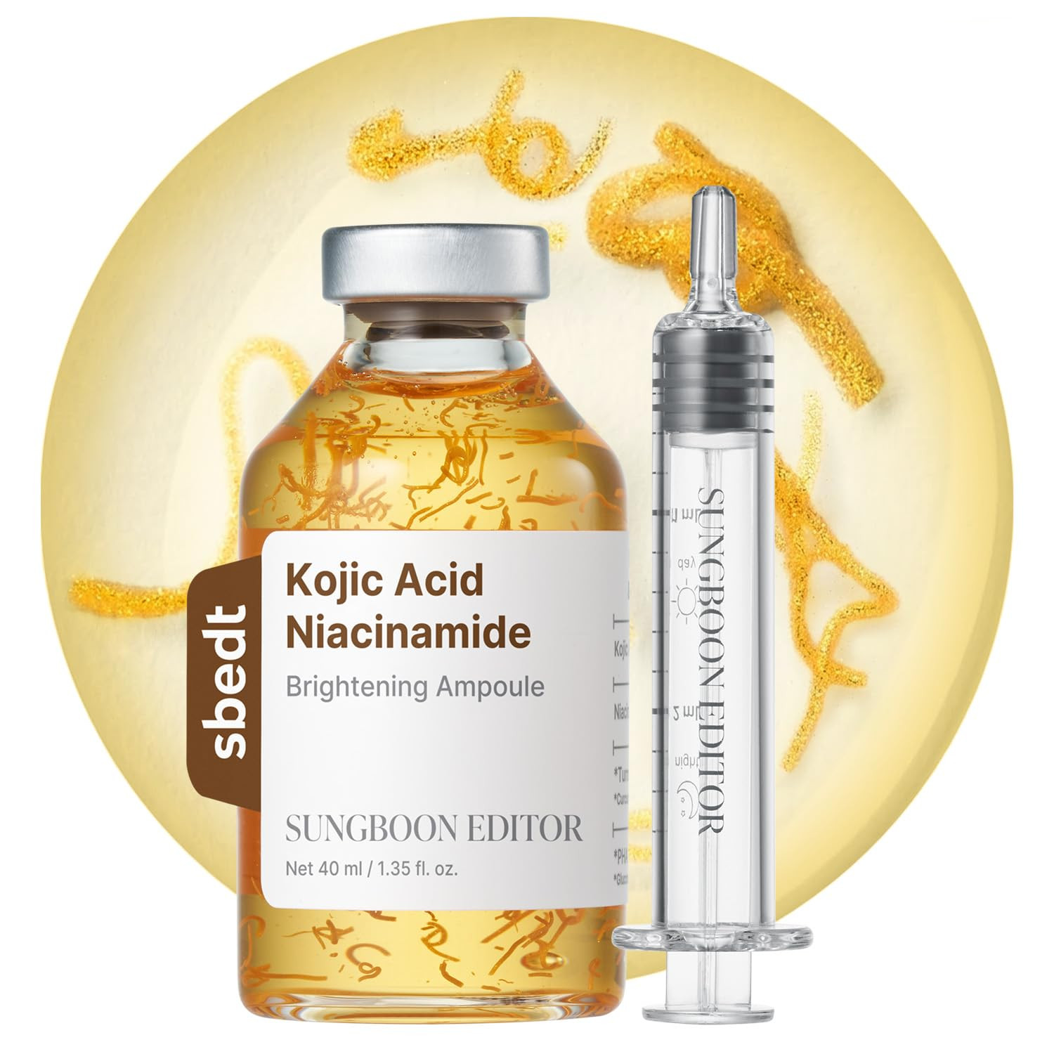 SUNGBOON EDITOR Kojic Acid Niacinamide Brightening Ampoule with Toning Beads, Turmeric & PHA Glow... | Amazon (US)