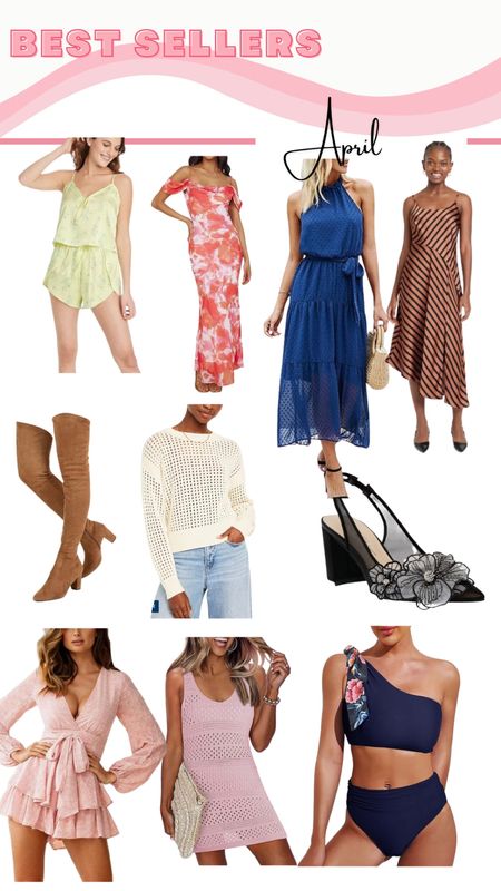 April’s best sellers! Floral heels, floral dress, summer dress, knee high boots, pajama set, amazon bikinis

#LTKstyletip #LTKfindsunder50 #LTKfindsunder100