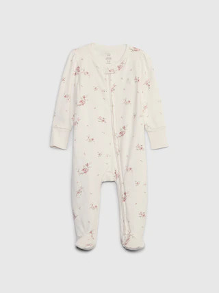 Baby First Favorites Organic CloudCotton Footed One-Piece | Gap (US)