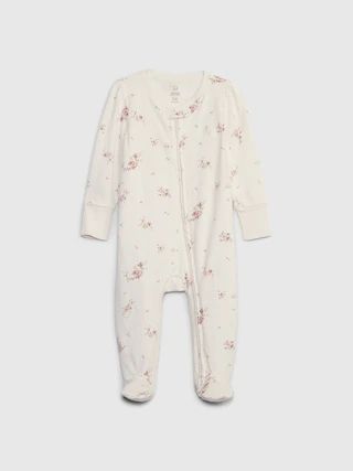 Baby First Favorites Organic CloudCotton Footed One-Piece | Gap (US)