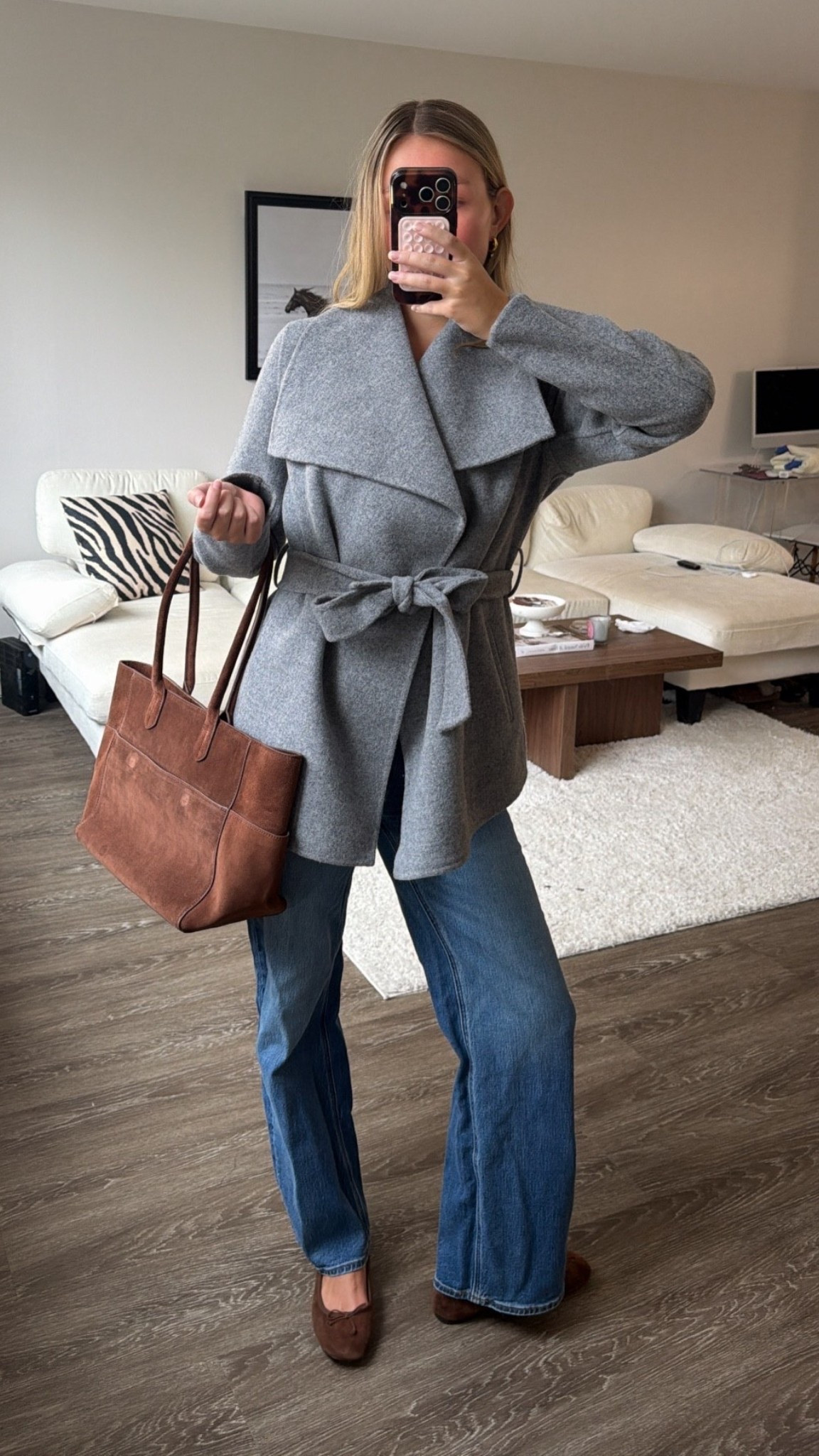Wearing a small coat and 25 in jeans!! #quincepartner @Quince

#LTKootd #LTKstorytime #LTKSeasonal