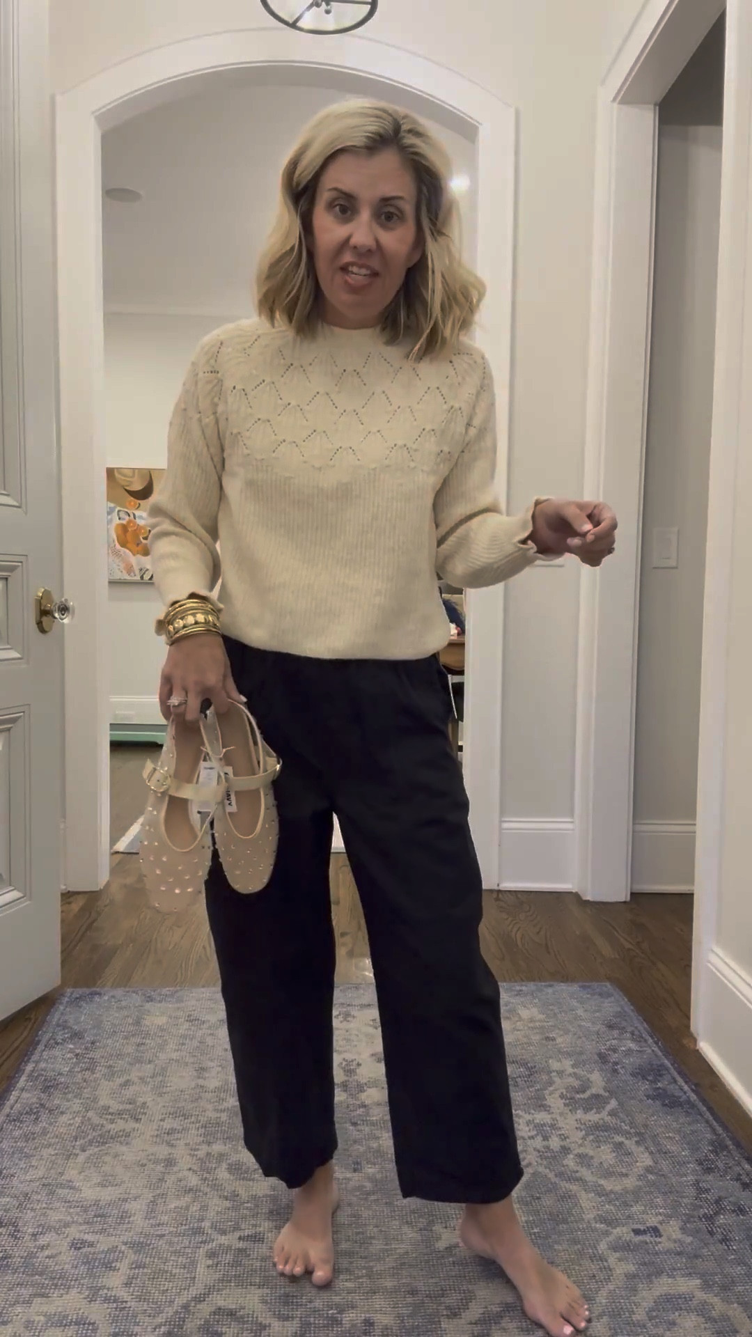 Unbox new Old Navy with me! Def went all in on some cozy sweaters (obsessed) , a few last minute holiday dresses, and some new obsession worthy pants! Can’t forget the accessories ($10 scarf!!!!) and fancy inspired mary Janes. Love it all!!

Sweater - xs
Pants - small petite 

I’m usually size XS/small petite in tops and 2/2 petite in bottoms!

#LTKFindsUnder50 #LTKstorytime #LTKdayinmylife