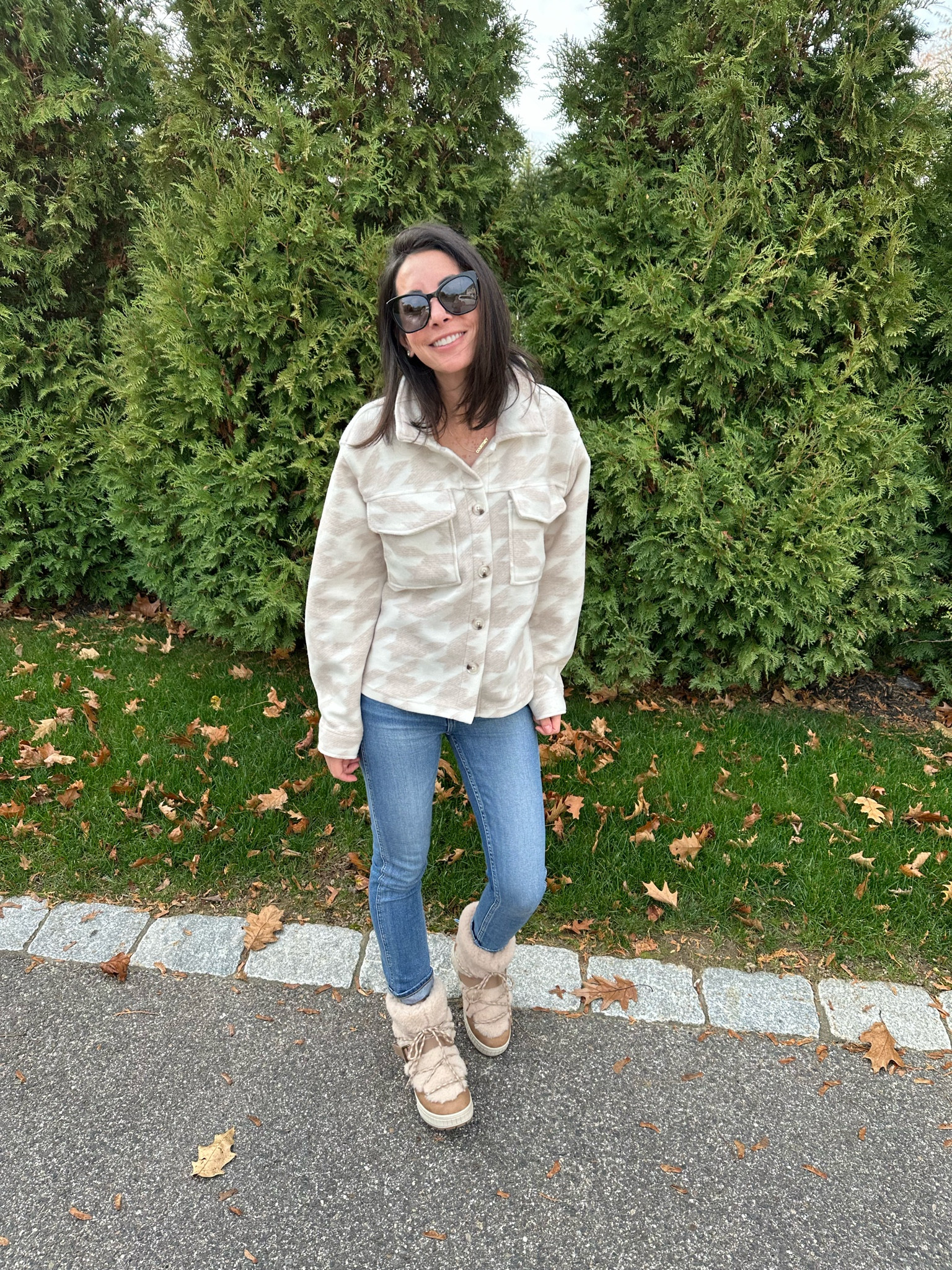 Walmart shacket- sized up
Boots-true to size 
@walmart
#walmartpartner
#walmartfashion


#LTKstyletip #LTKsalealert #LTKunder50