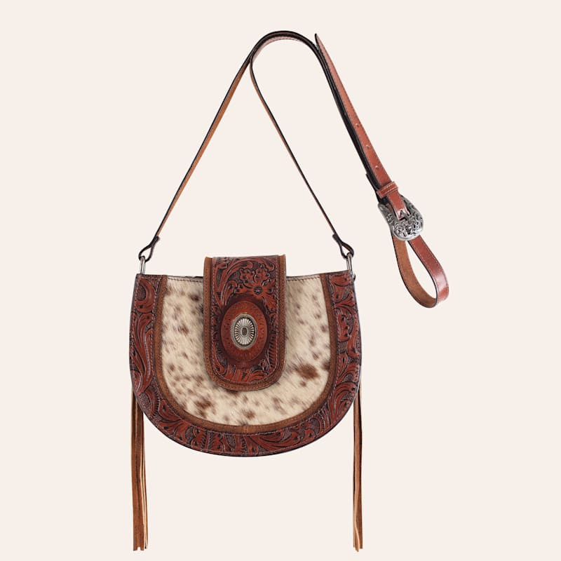 Justin Hair On Hide Crossbody Saddlebag | Cavender's
