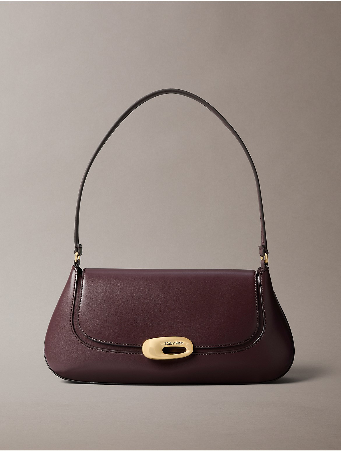 Calvin Klein Women's Top Flap Shoulder Bag - Brown | Calvin Klein (US)