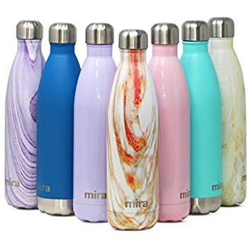 MIRA 25 Oz Stainless Steel Vacuum Insulated Water Bottle | Double Walled Cola Shape Thermos | 24 ... | Amazon (US)