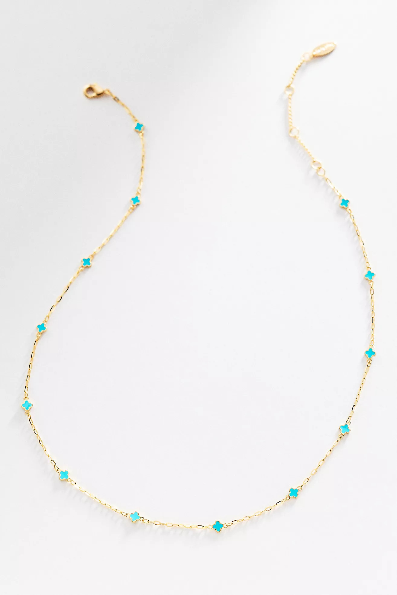 Tiny Clover Chain Necklace | Anthropologie (US)