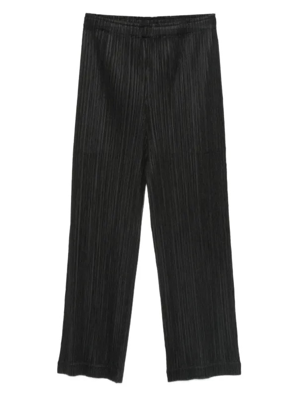 Pleats Please Issey Miyake Plissé Elasticated Trousers | 블랙 | FARFETCH KR | Farfetch Global