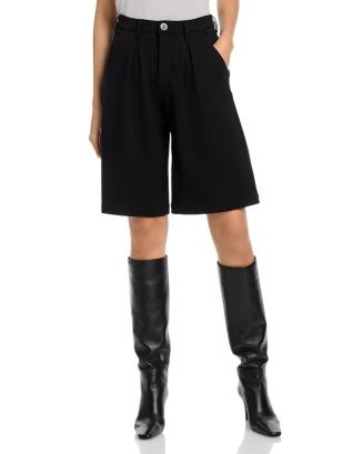 Akasha High Rise Pleated Bermuda Shorts | Bloomingdale's (AU)