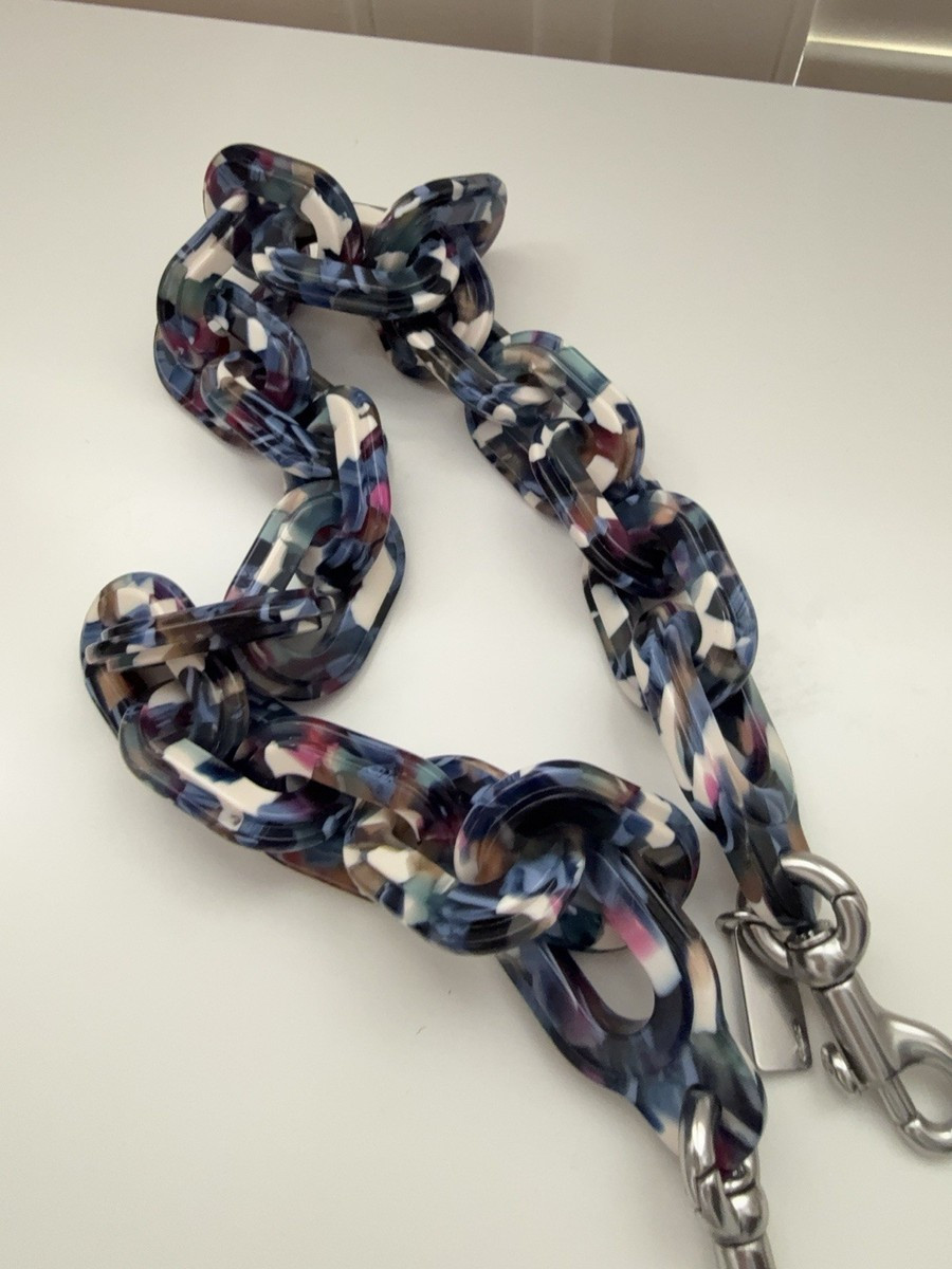 Coach Coachtopia Blue Multi Short Chain Strap In 70% Recycled Resin | eBay | eBay US