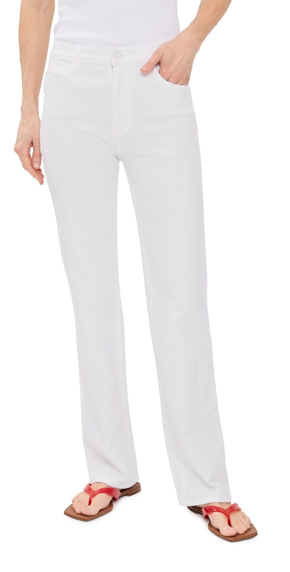 MOTHER Lil Petite Kick It Jeans Totally Innocent 27 | Shopbop