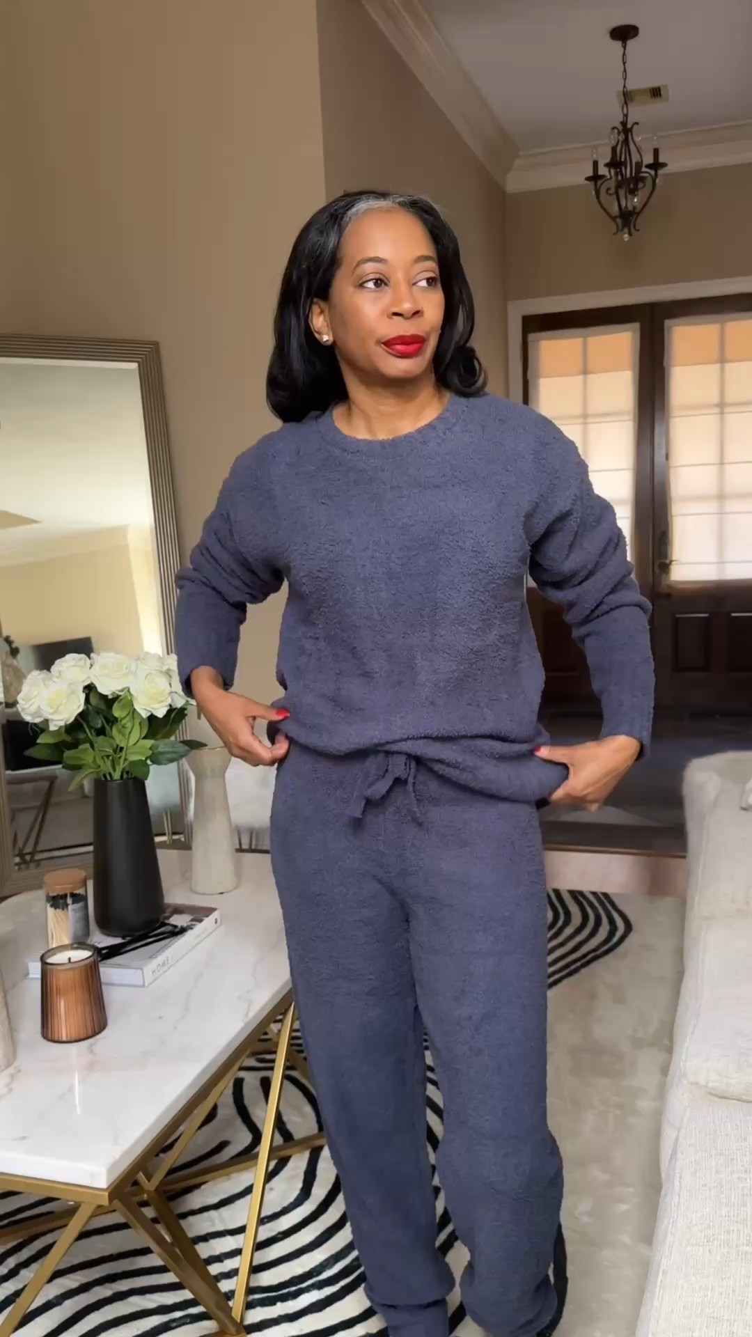 My OOTD of the evening — soft, cozy, and perfect for absolutely nowhere except my couch.
What I wore and where I went: from the kitchen → to the sofa → straight into cozy girl season. 🩵

Some nights the soft life is just… being comfortable and minding my business.

Cozy Outfit Details:
Set @barenecessities 


Like & follow for more

xoxo, Mystiqua Trinette

#ootd #winterarc #whatiworetoday #EffortlessChic #winterstyle 

#LTKootd #LTKHoliday #LTKGiftGuide