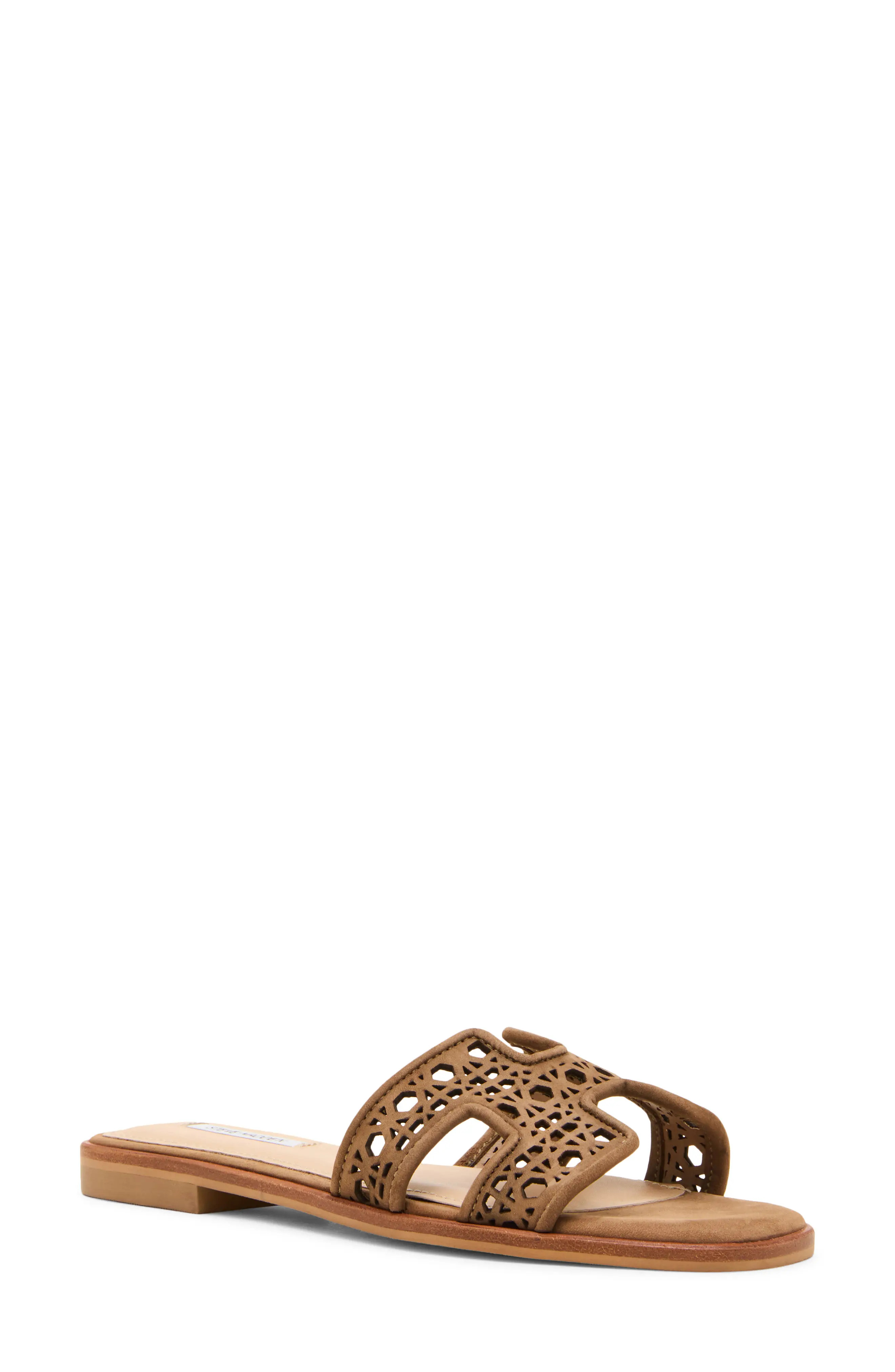 Steve Madden Haydn Slide Sandal in Taupe Nubuck at Nordstrom, Size 8.5 | Nordstrom