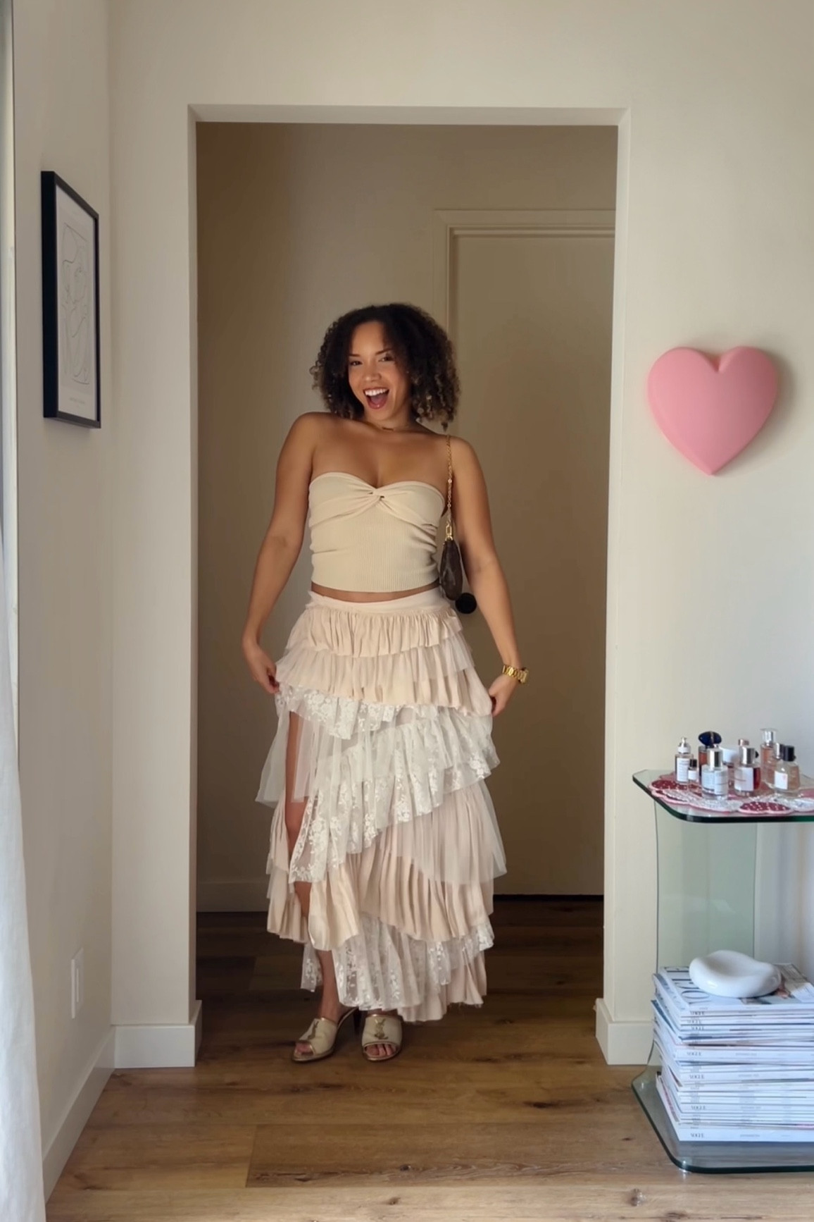 Spring / Summer outfit inspo | tube top and ruffle midi skirt 🤍 

#LTKstyletip #LTKsalealert #LTKFestival