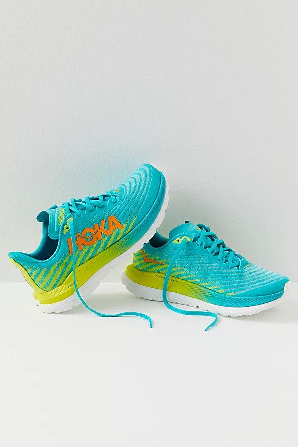 Hoka Mach 5 Sneakers by HOKA at Free People, Ceramic / Evening Primrose, US 7 | Free People (Global - UK&FR Excluded)
