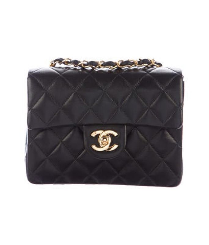 Chanel Vintage Classic Mini Square Flap Bag Black Chanel Vintage Classic Mini Square Flap Bag | The RealReal