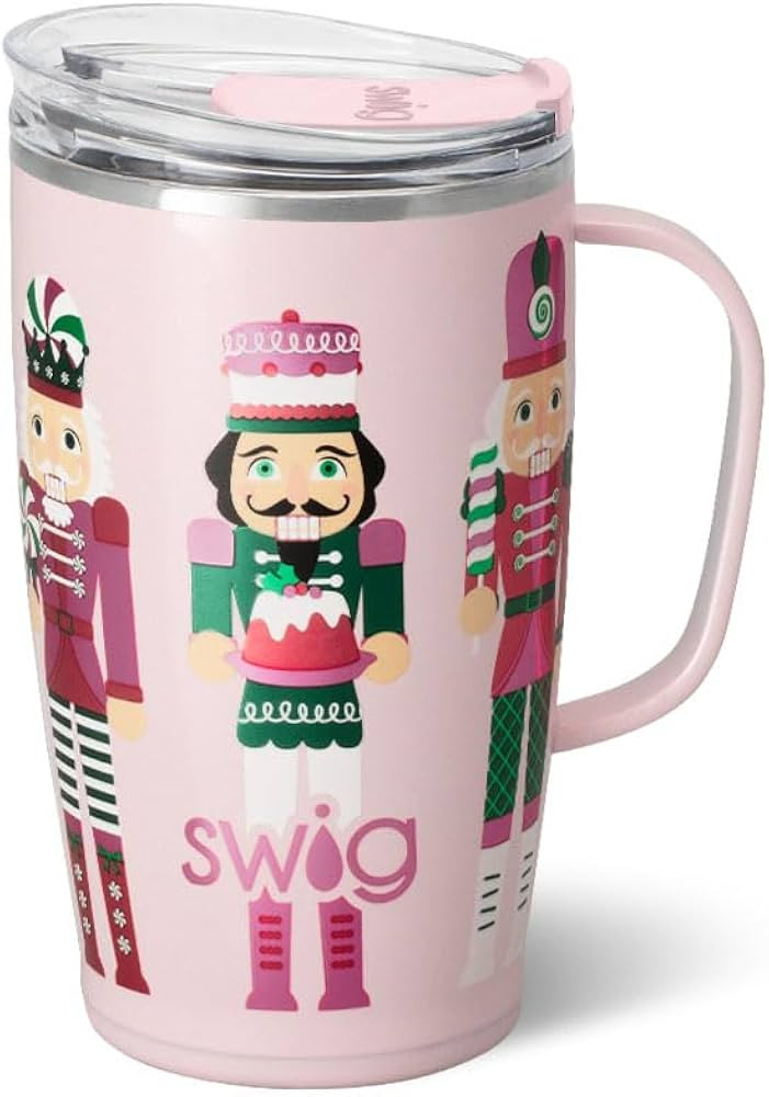 Swig Life 18oz Travel Mug, Insulated Tumbler with Handle and Lid, Travel Coffee Mug, Cup Holder F... | Amazon (US)