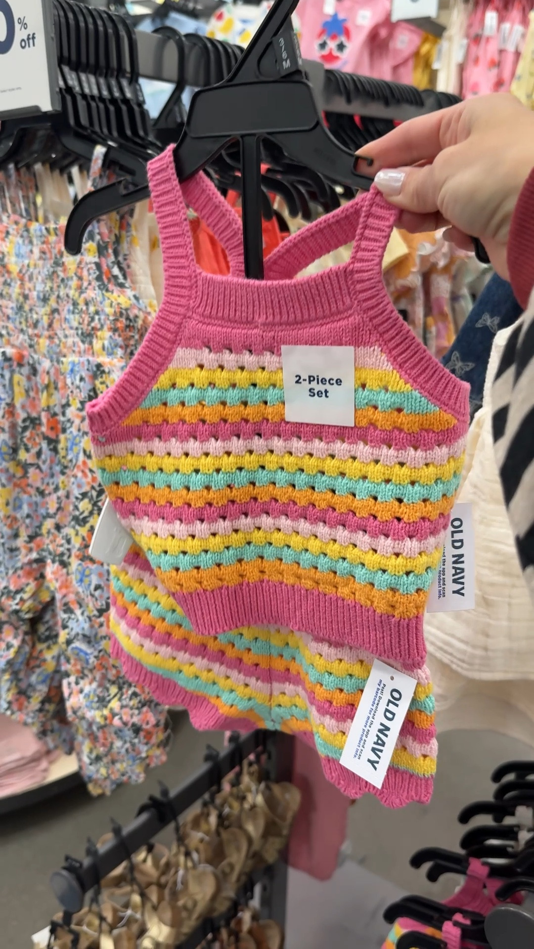 Babygirl Two piece set from Old Navy🩷 #springset #oldnavykids #babygirlfashion 