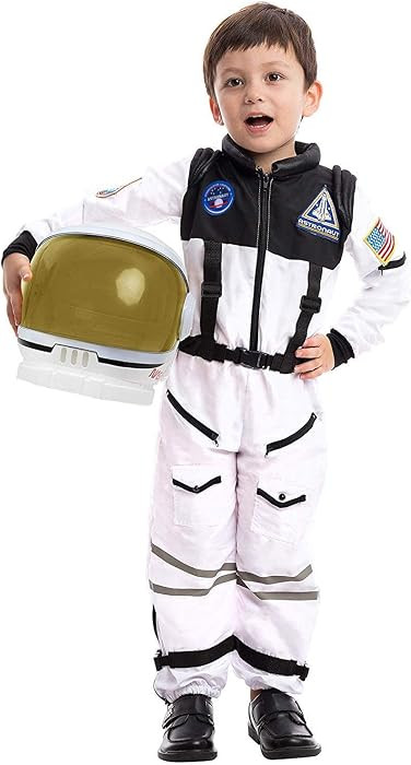 Spooktacular Creations Astronaut Costume with Helmet, Space Suit for Toddler, Kids Astronaut Hall... | Amazon (US)