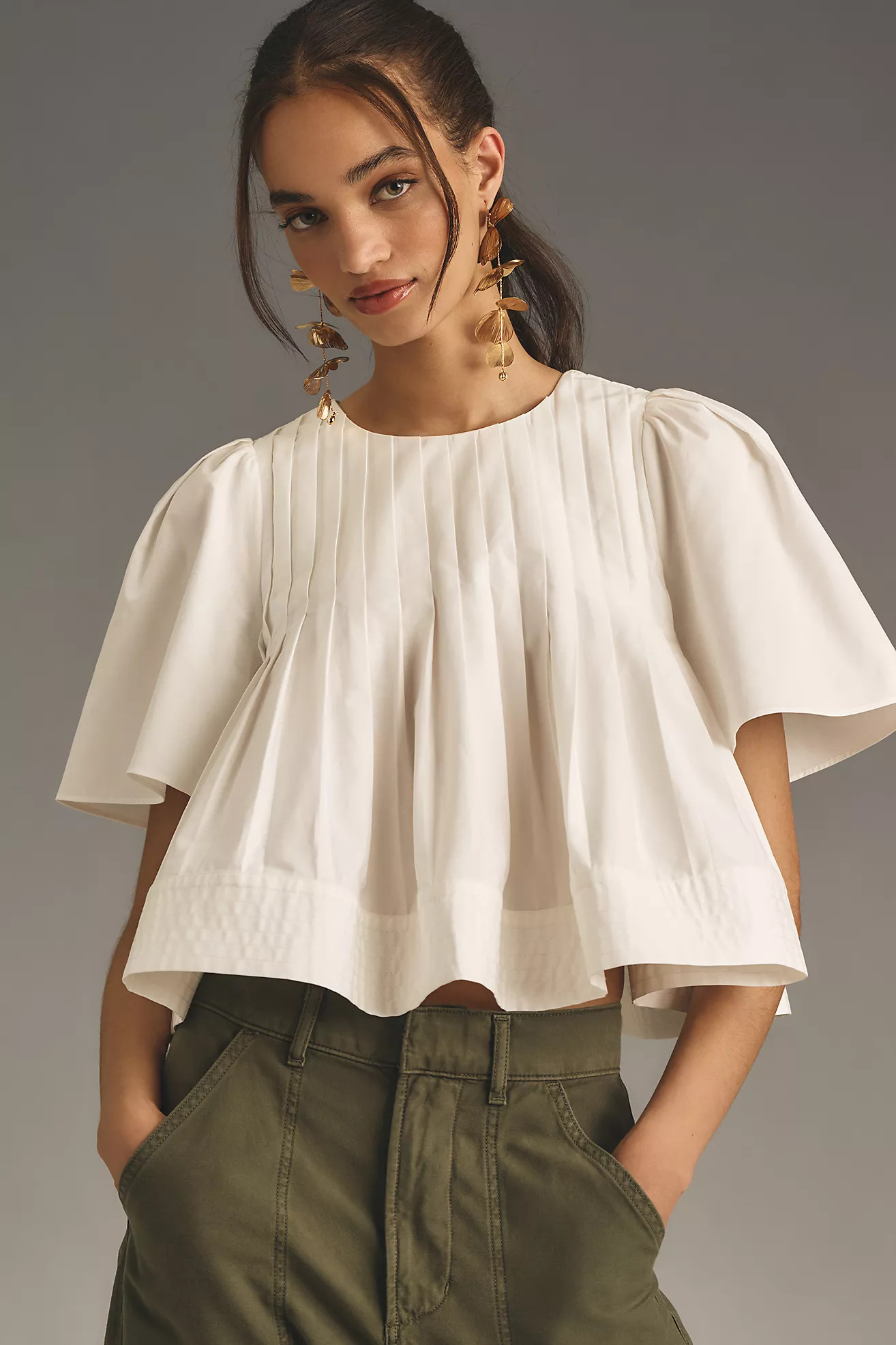 Mare Mare Short-Sleeve Swing Top | Anthropologie (US)