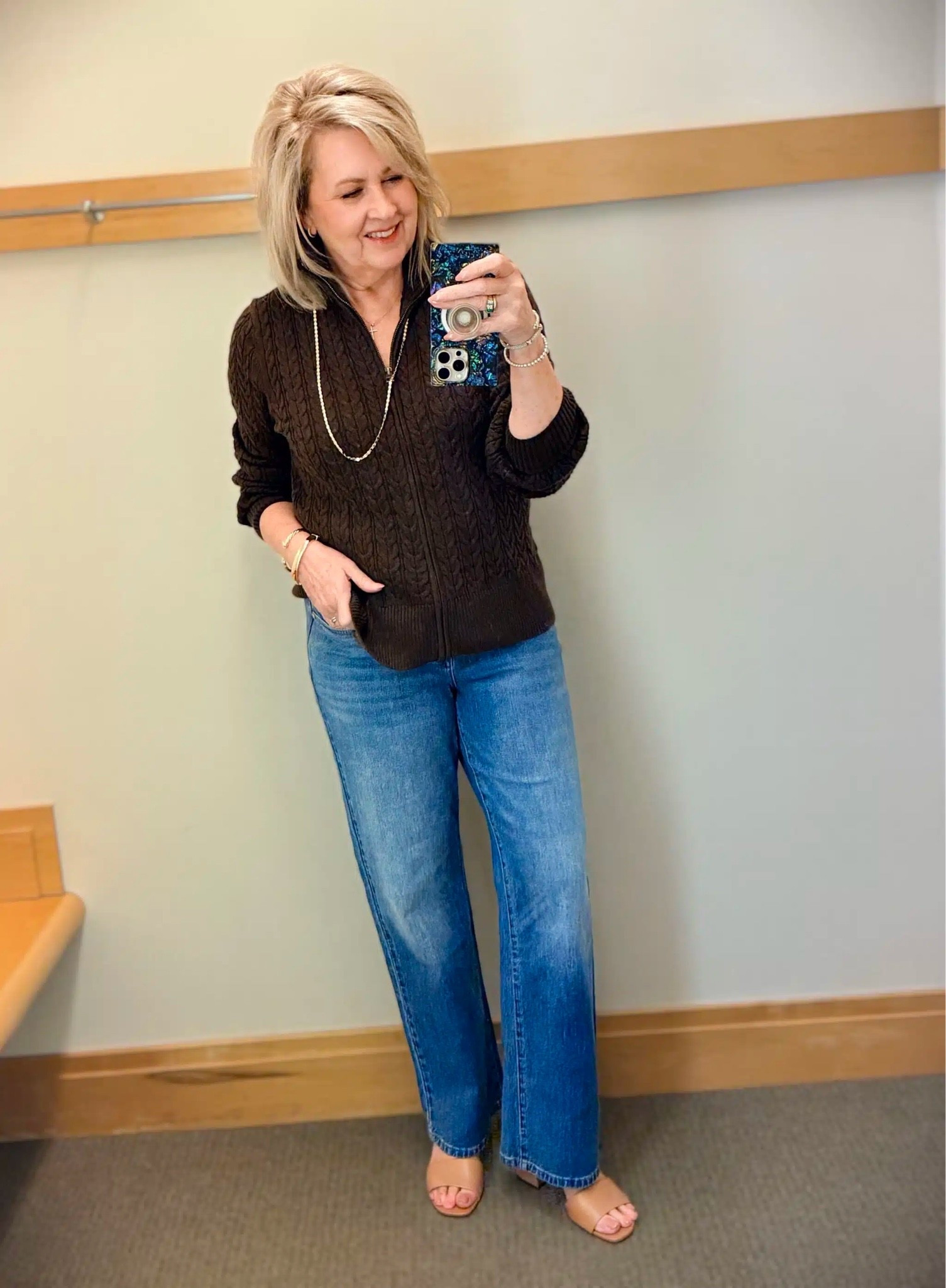 This is an outfit that’s great for everyday wear! My cable knit sweater is a medium and comes in other colors. I’m also wearing a size 8 in jeans!

#LTKWorkwear #LTKOver40 #LTKootd